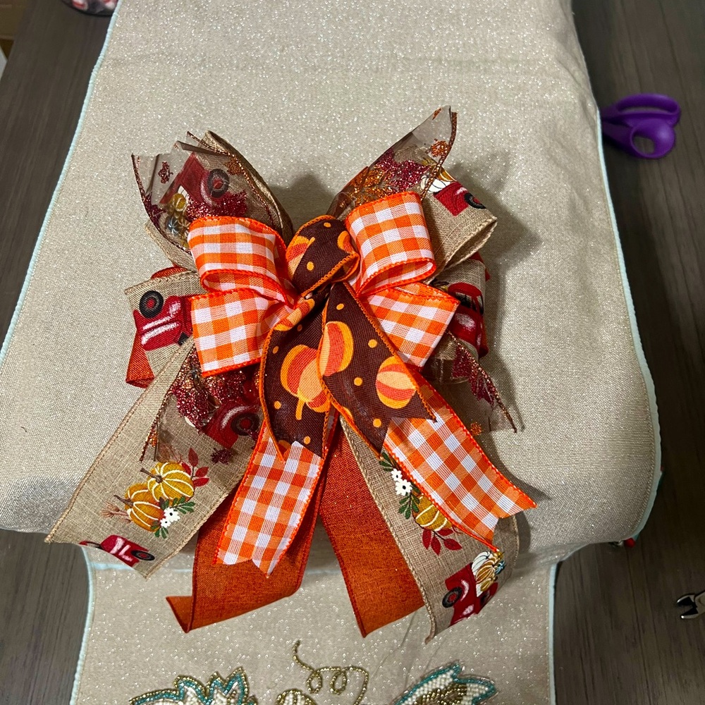 Handmade Fall Bow